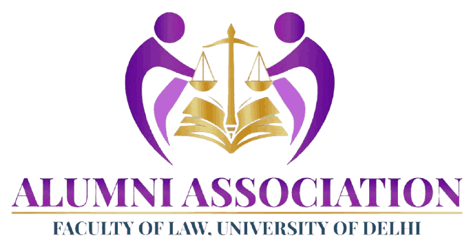 Alumni Association, Faculty of Law, University of Delhi Logo